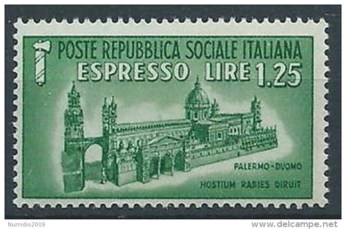 1944 RSI ESPRESSO DUOMO DI PALERMO MNH ** - RR13730 - Eilsendung (Eilpost)