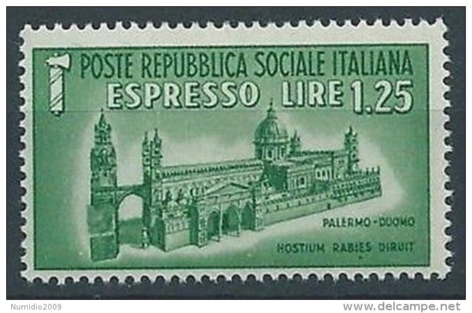 1944 RSI ESPRESSO DUOMO DI PALERMO MNH ** - RR13730-2 - Exprespost