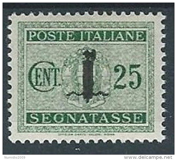 1944 RSI SEGNATASSE 25 CENT MH * - RR13920 - Taxe