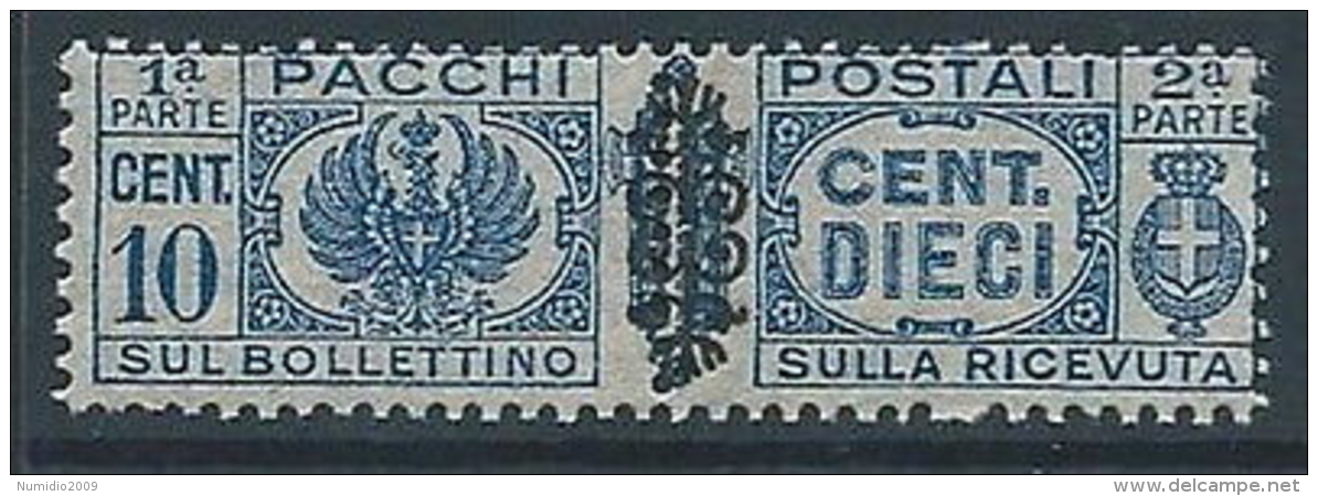 1945 LUOGOTENENZA PACCHI POSTALI 10 CENT MNH ** - RR13199 - Colis-postaux