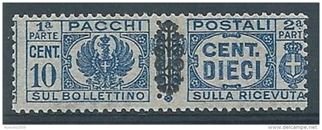 1945 LUOGOTENENZA PACCHI POSTALI 10 CENT MNH ** - RR4375 - Colis-postaux