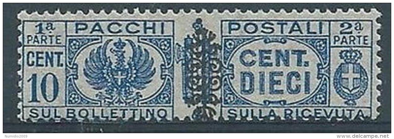 1945 LUOGOTENENZA PACCHI POSTALI 10 CENT MNH ** - RR4376-4 - Paketmarken