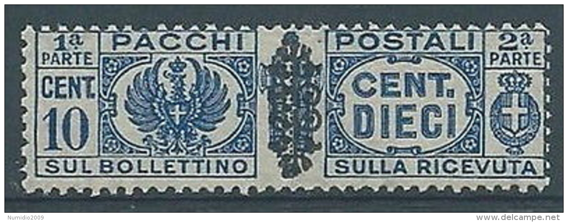 1945 LUOGOTENENZA PACCHI POSTALI 10 CENT MNH ** - RR4376-9 - Paketmarken