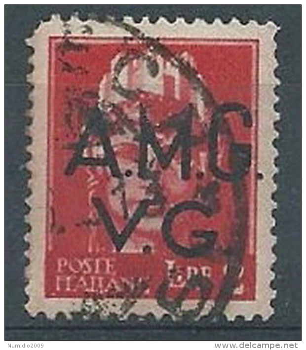 1945-47 TRIESTE AMG VG USATO 2 LIRE - RR5092 - Oblitérés