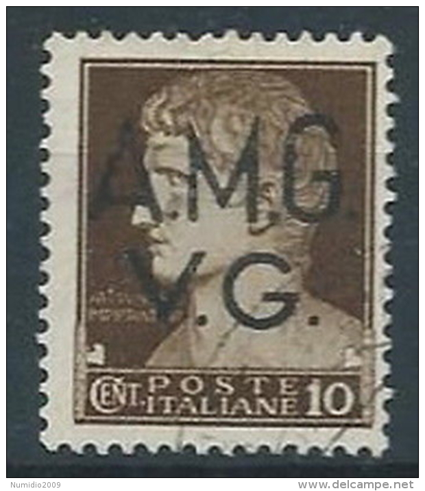 1945-47 TRIESTE AMG VG USATO IMPERIALE 10 CENT - RR13222-2 - Oblitérés