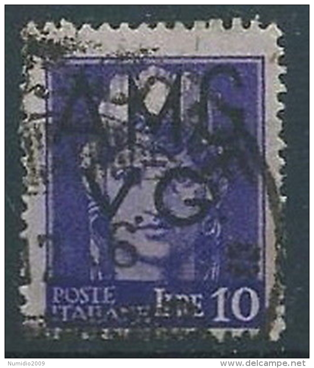 1945-47 TRIESTE AMG VG USATO IMPERIALE 10 LIRE - RR13221-2 - Usati