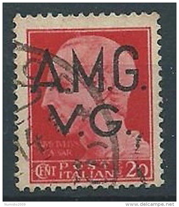 1945-47 TRIESTE AMG VG USATO IMPERIALE 20 CENT RUOTA - RR13222-2 - Usados