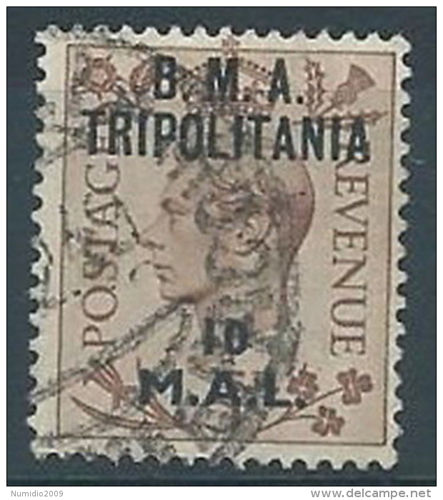 1948  OCCUPAZIONE INGLESE TRIPOLITANIA USATO BMA 10 MAL RR4357 - Tripolitania