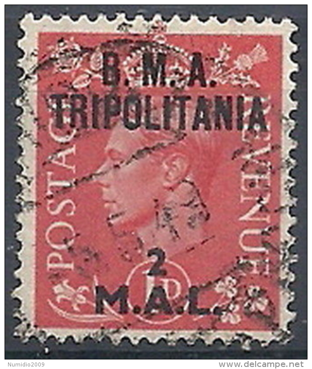 1948 OCCUPAZIONE BRITANNICA TRIPOLITANIA BMA USATO 2 MAL - RR11977 - Tripolitaine