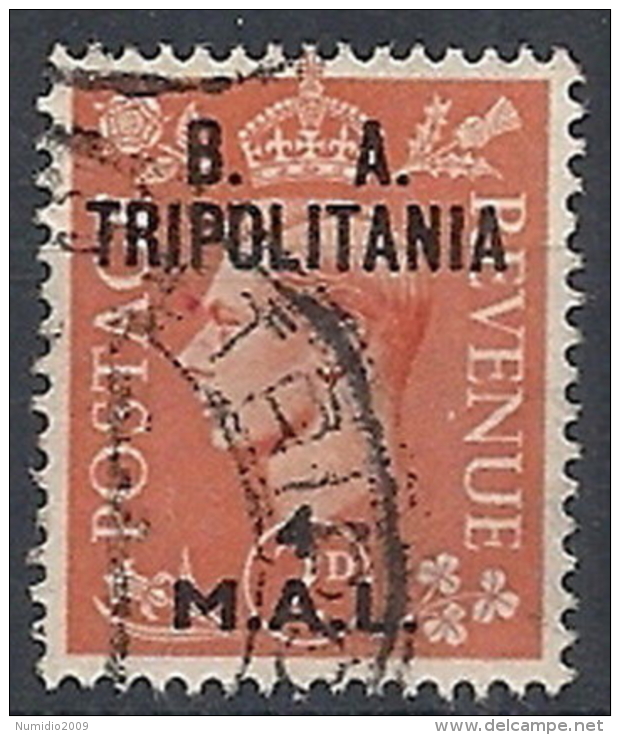 1950 OCCUPAZIONE INGLESE TRIPOLITANIA BA USATO 4 MAL - RR12496-3 - Tripolitaine