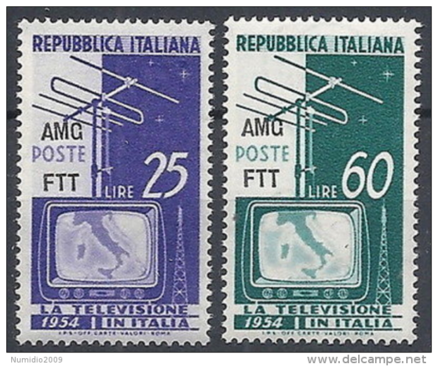 1954 TRIESTE A TELEVISIONE MNH ** - RR12256 - Nuovi