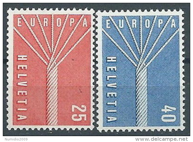 1957 EUROPA SVIZZERA MNH ** - EV-3 - 1957