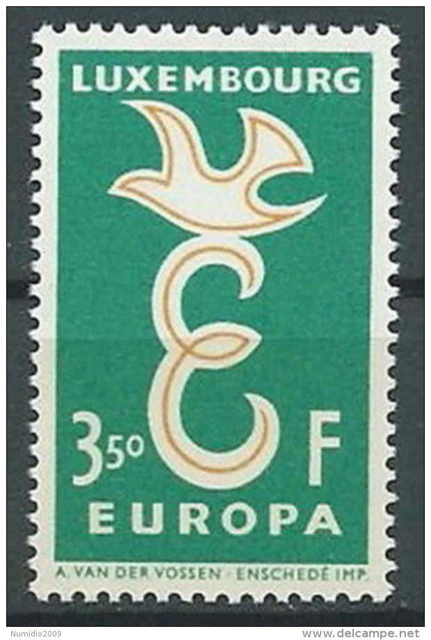 1958 EUROPA LUSSEMBURGO 3,50 F MNH ** - EV - 1958