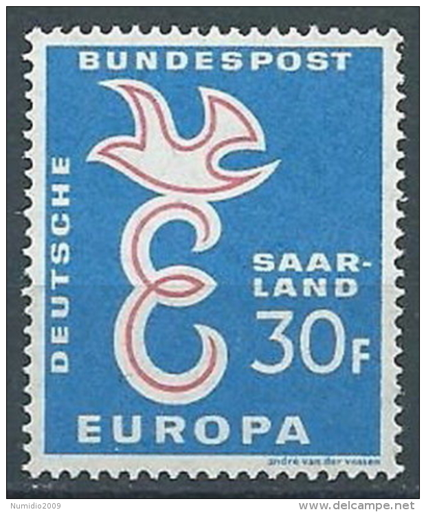 1958 EUROPA SARRE 30 F MNH ** - EV - 1958