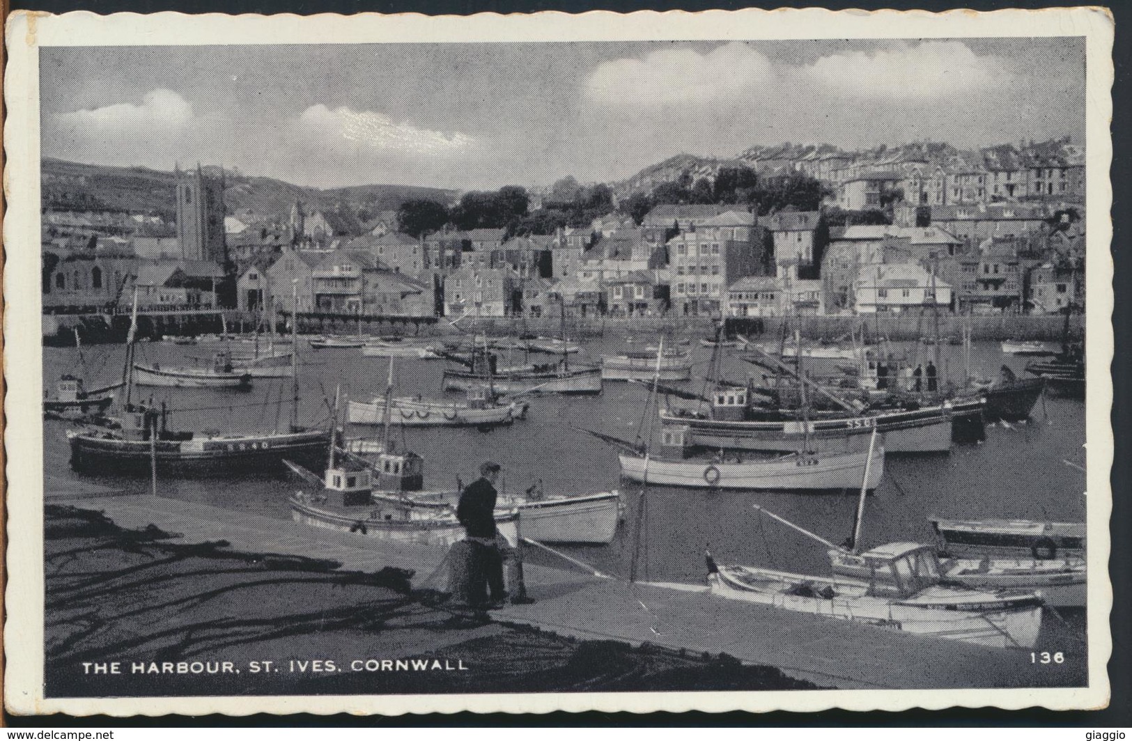 °°° 11898 - UK - THE HARBOUR , ST. IVES - CORNWALL - 1962 With Stamps °°° - St.Ives