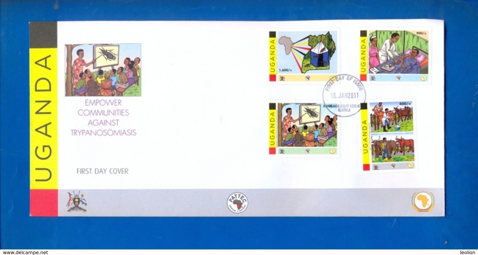 UGANDA FDC First Day Of Issue 2011 Empower Against Tryponosomiasis #109 - Oeganda (1962-...)