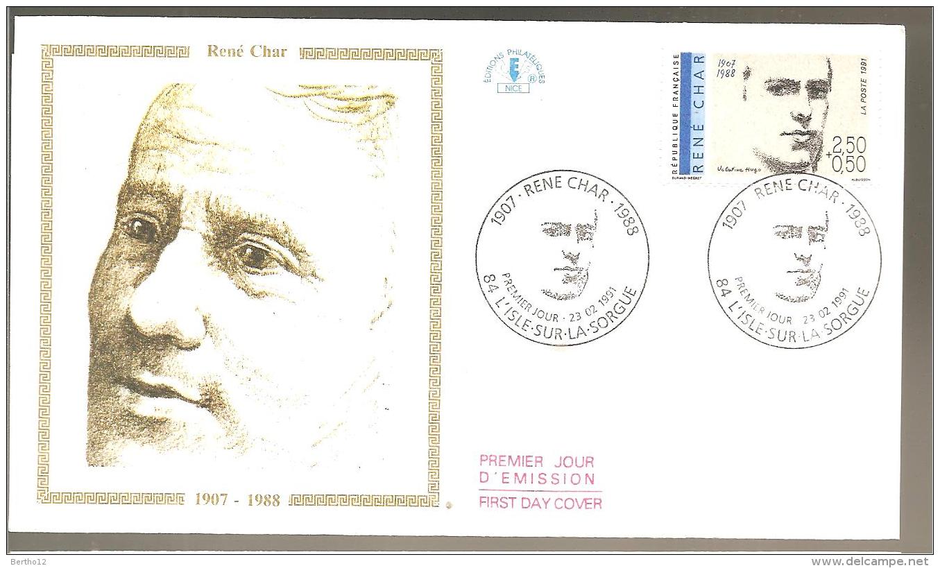 FDC 1991  RENE CHAR - 1990-1999