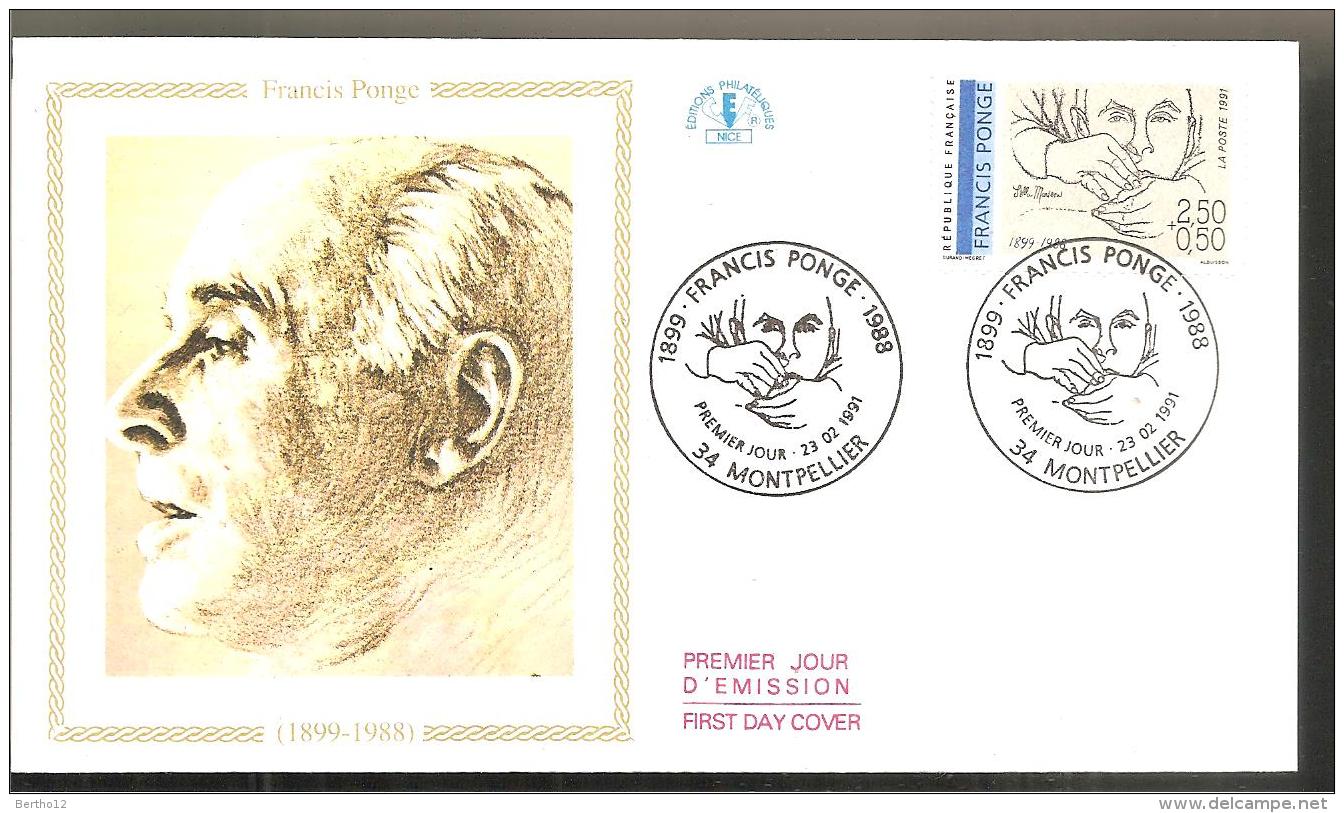 FDC 1991  FRANCIS PONGE - 1990-1999