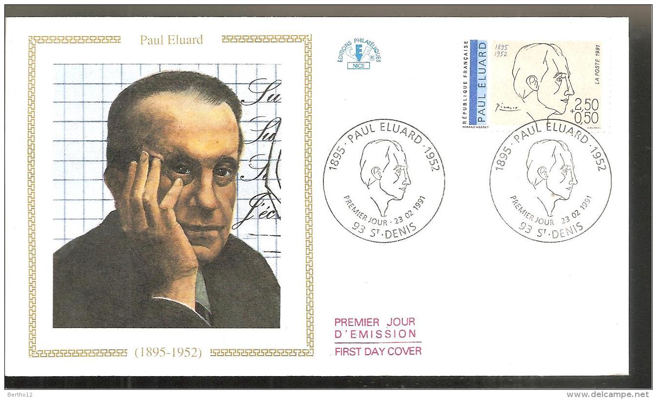 FDC 1991   PAUL ELUARD - 1990-1999