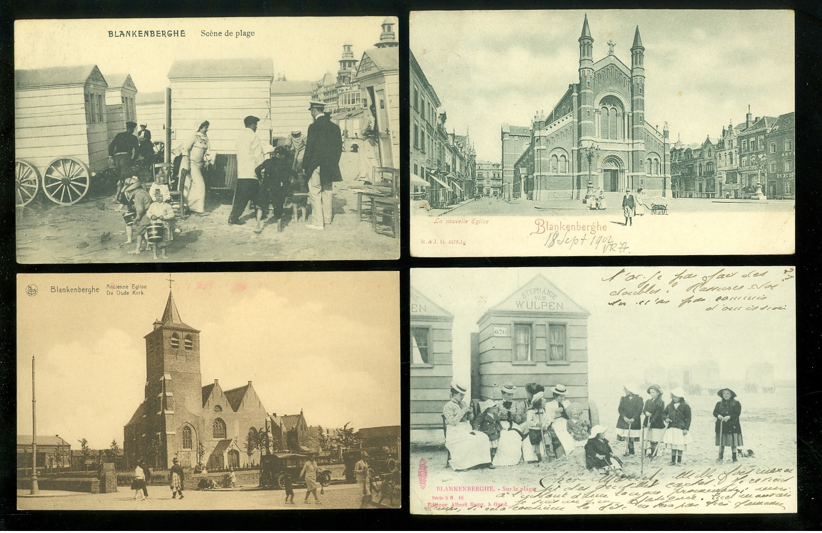 Beau lot de 60 cartes postales de Belgique  la côte  Blankenberge     Mooi lot van 60 postkaarten van België - 60 scans