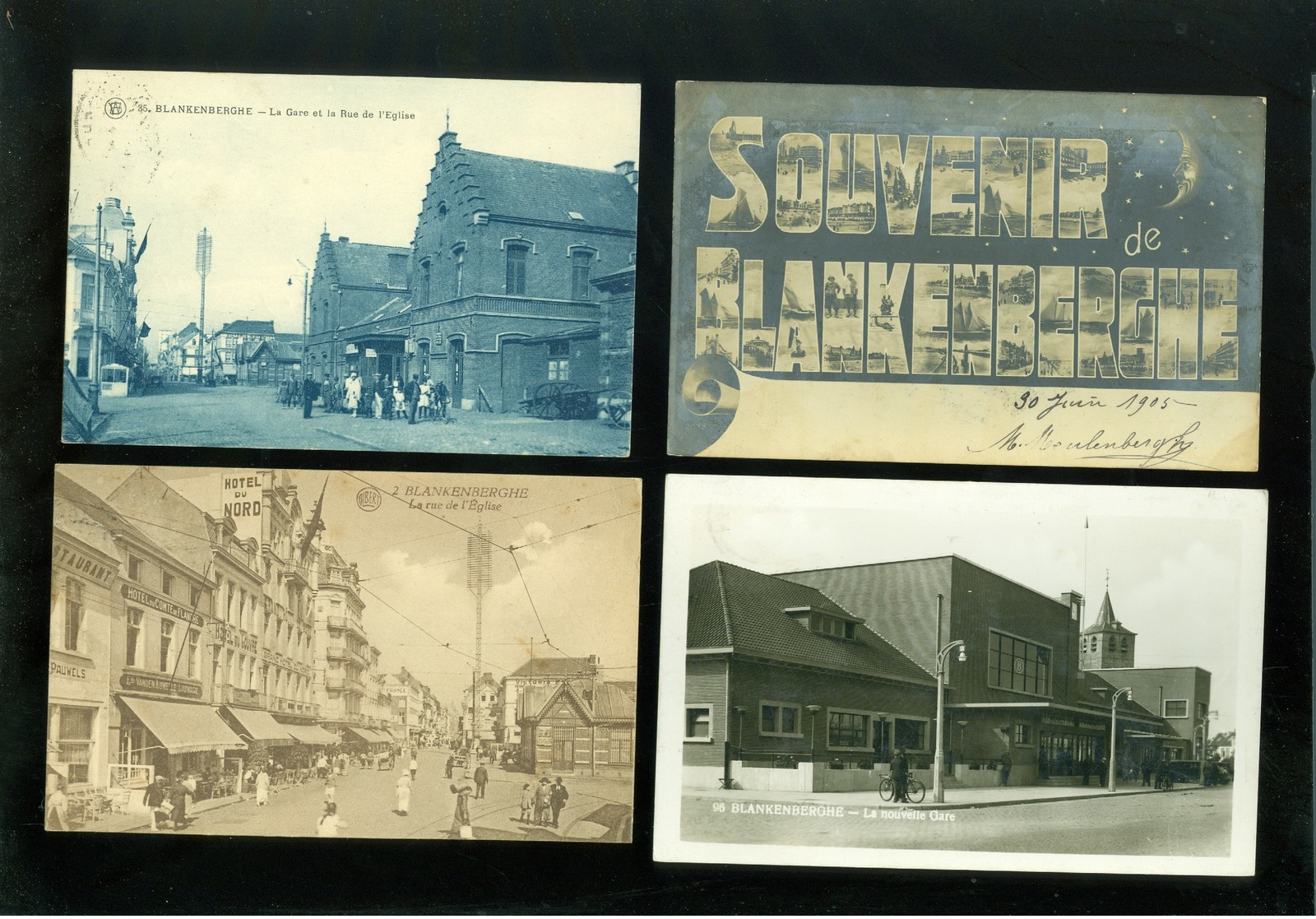 Beau lot de 60 cartes postales de Belgique  la côte  Blankenberge     Mooi lot van 60 postkaarten van België - 60 scans