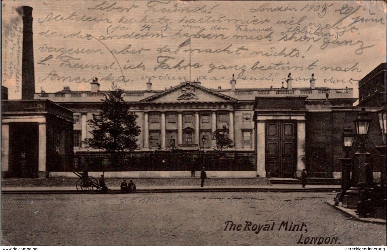! Alte Ansichtskarte The Royal Mint, London, 1905, Kgl. Münzprägestätte, Comptoir De Monnaies - Autres & Non Classés
