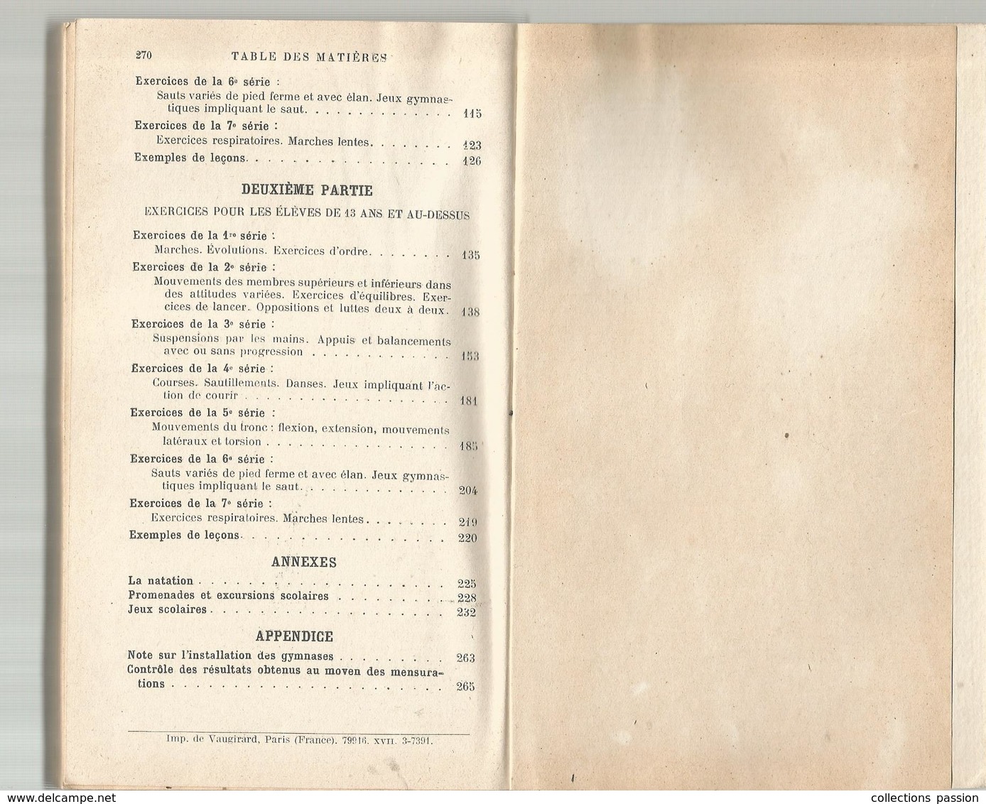 Manuel D'exercices Physiques Et De Jeux Scolaires , Ministère De L'instruction Publique , Hachette , Frais Fr 5.00 E - 6-12 Jahre