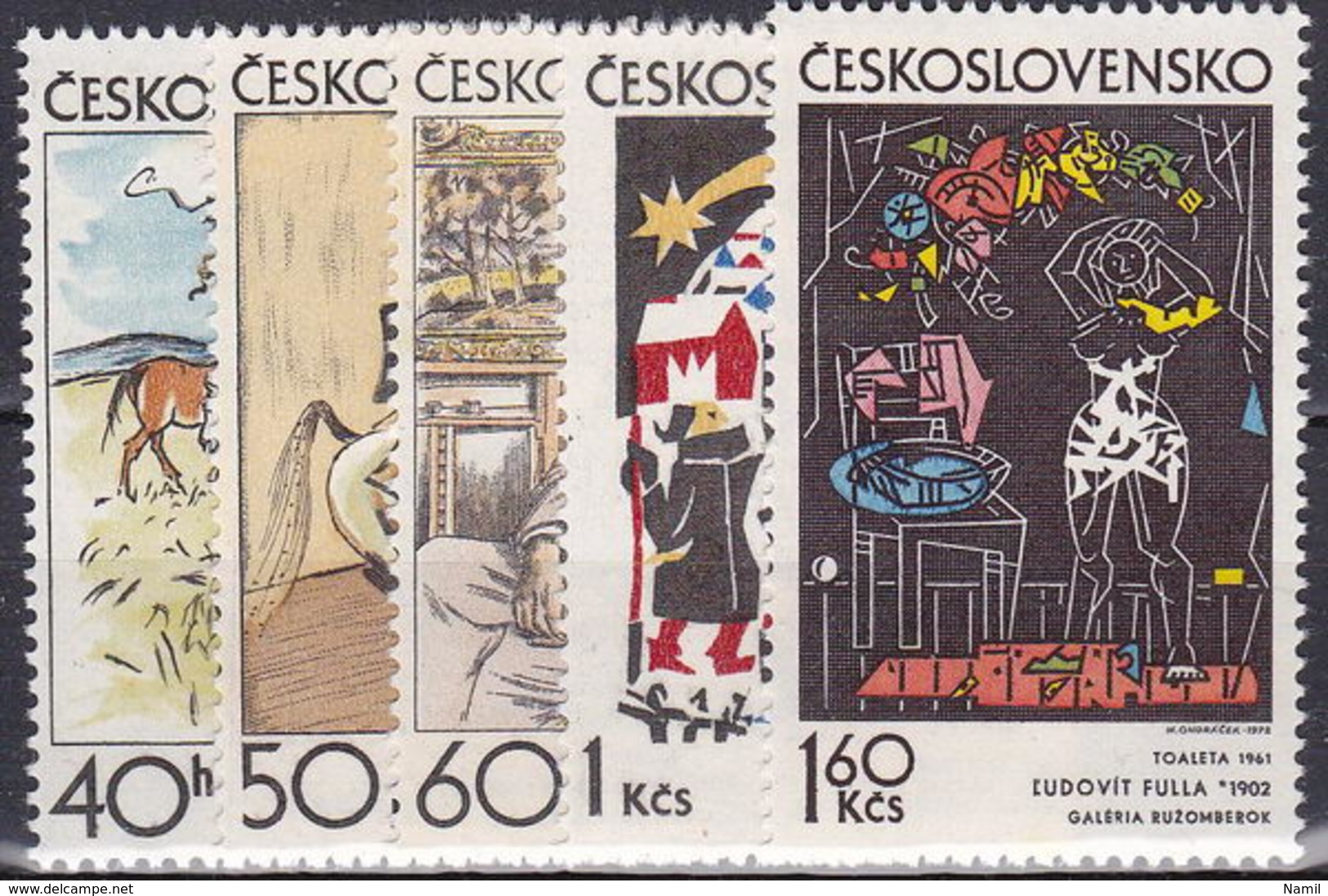 ** Tchécoslovaquie 1972 Mi 2060-4 (Yv 1904-8), (MNH) - Nuevos