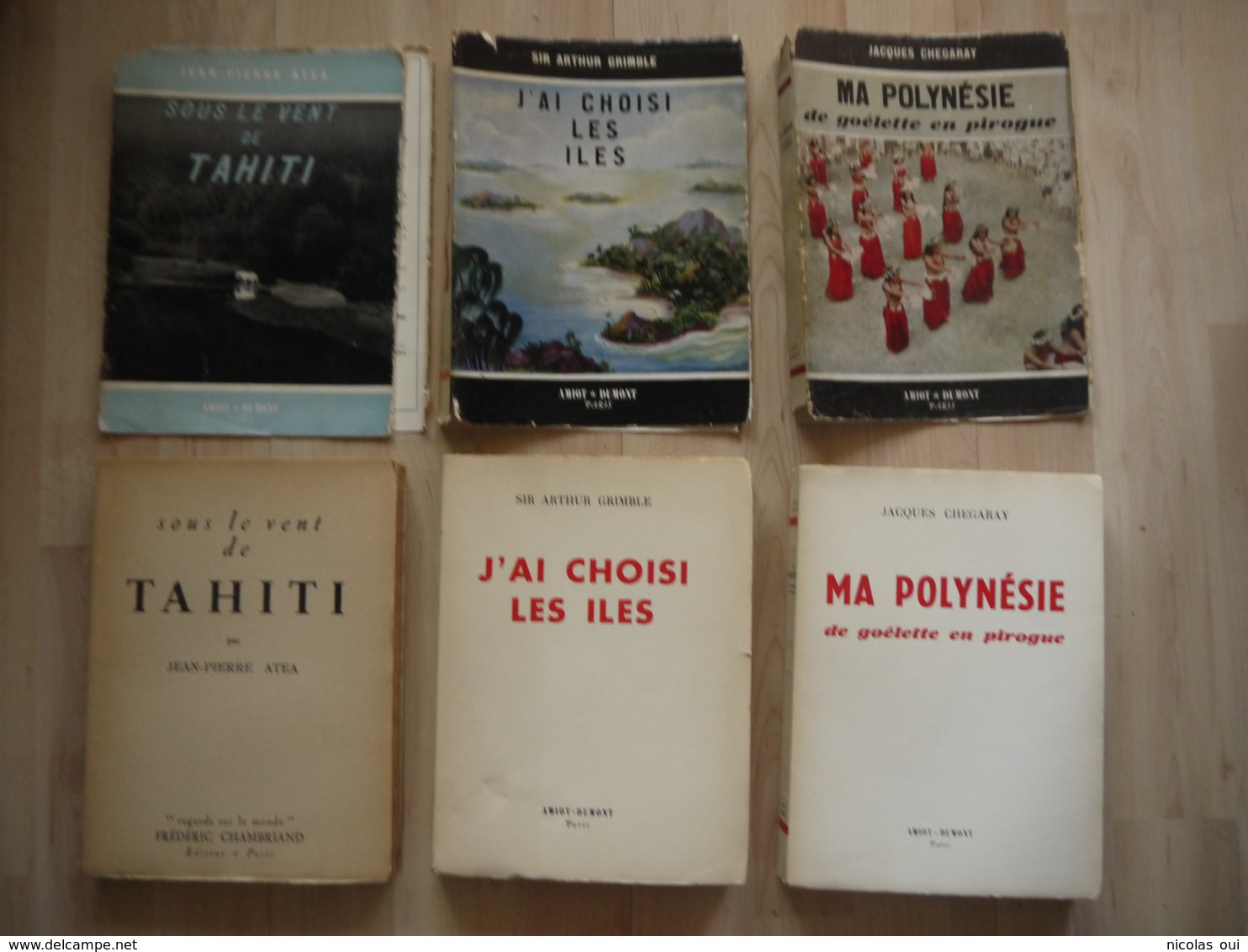 LOT 3 LIVRES  SOUS LE VENT DE TAHITI MA POLYNESIE J AI CHOISI LES ILES - Lots De Plusieurs Livres