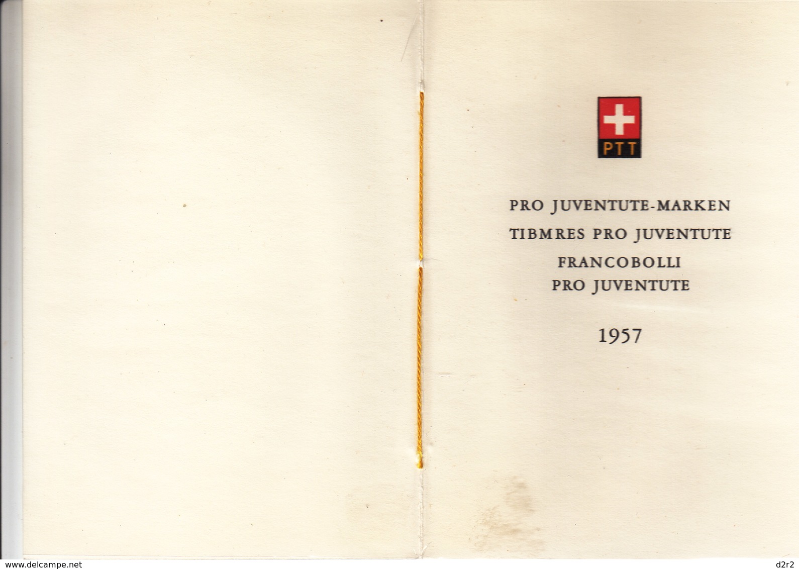 LIVRET SOUVENIR DES PTT - NUM 11- 1957/ET - PRO JUVENTUTE   - COTE 40.--CHF - - Markenheftchen