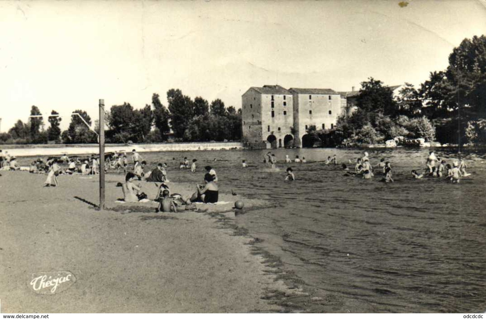 Cpsm Petit Format AIGUILLON PLAGE  Une Partie De La Baignade RV - Autres & Non Classés