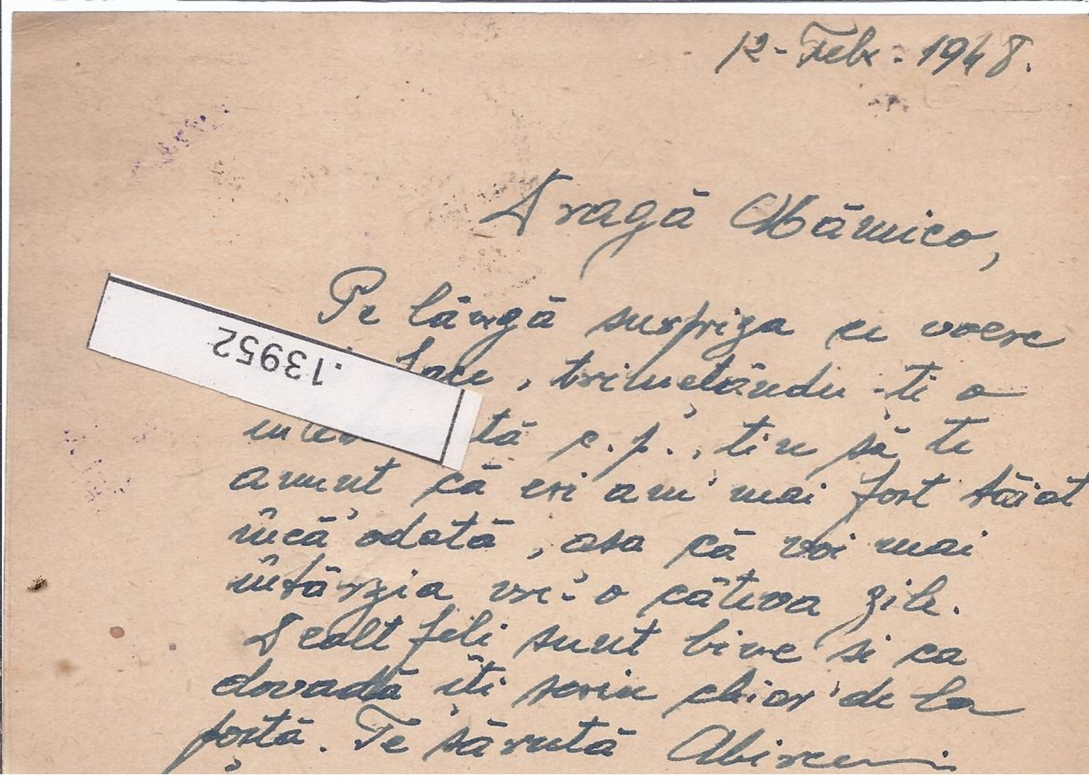 Postkarte Mit Mischfrankatur  Gel. 1948   - AK-13952 - Briefe U. Dokumente