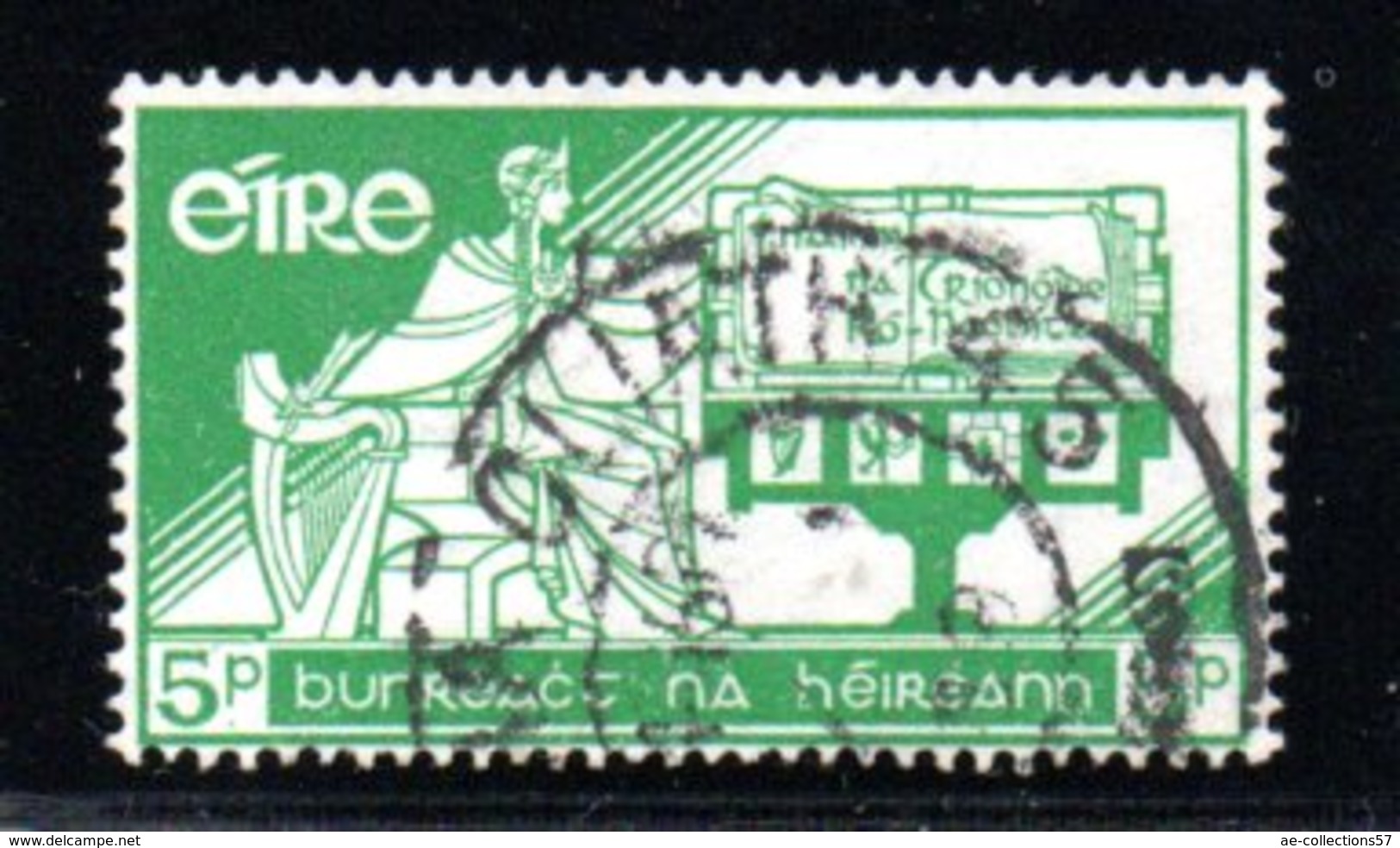 Irlande  /  N 141 / 5 P Vert / Oblitéré - Oblitérés