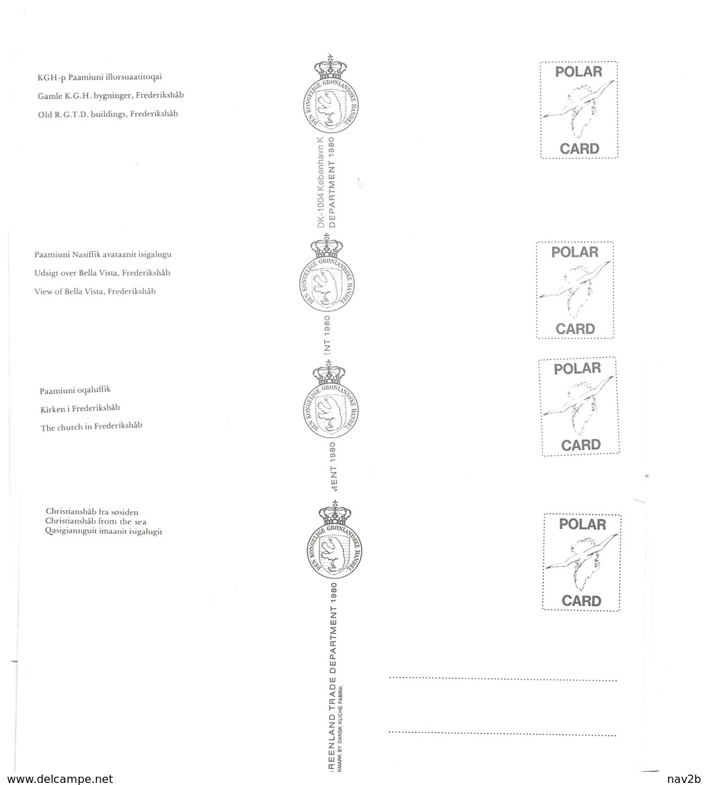 4 Cartes Postales Neuves De Frederikshab . - Greenland