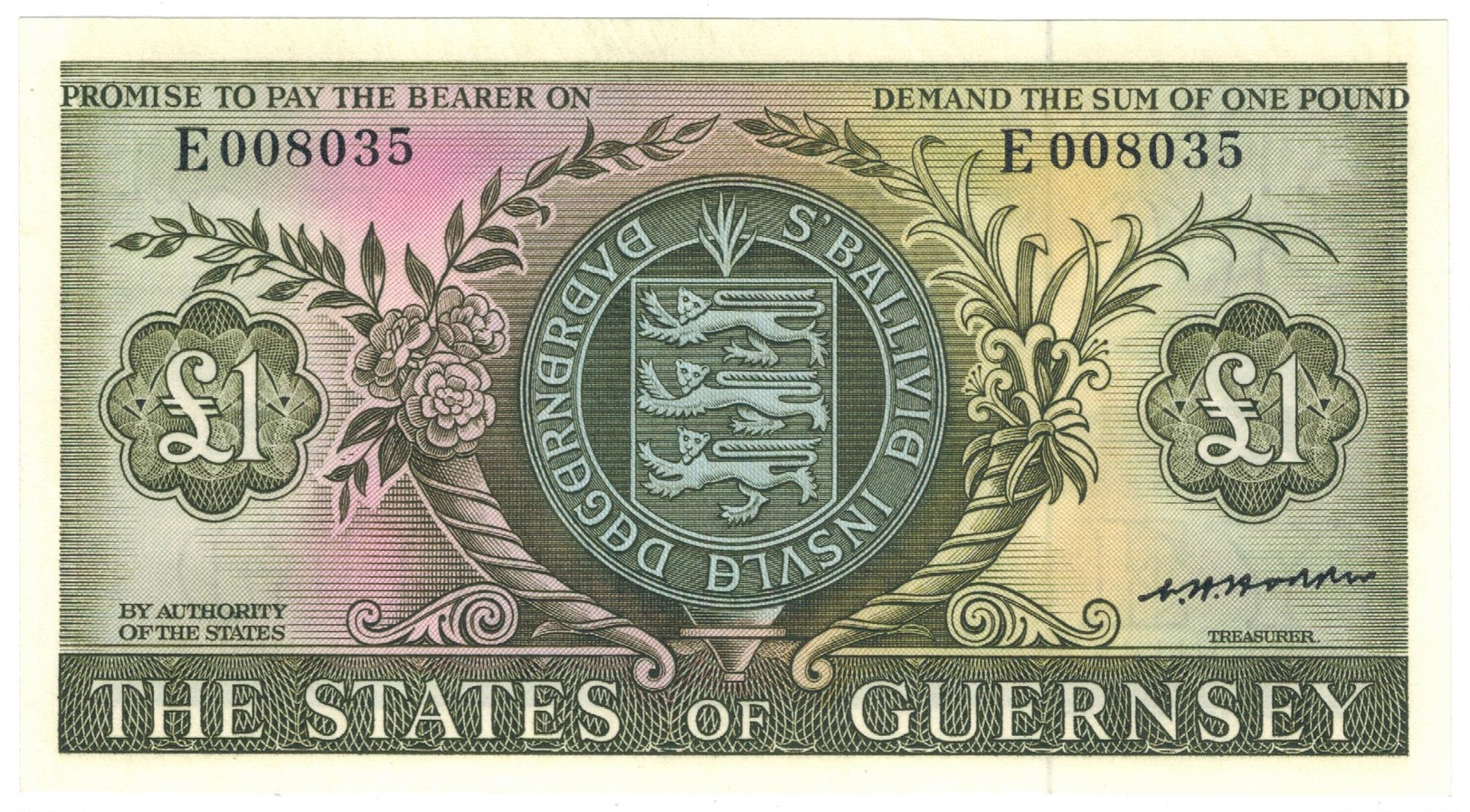 Guernsey States, 1 Pound , UNC. - Guernsey