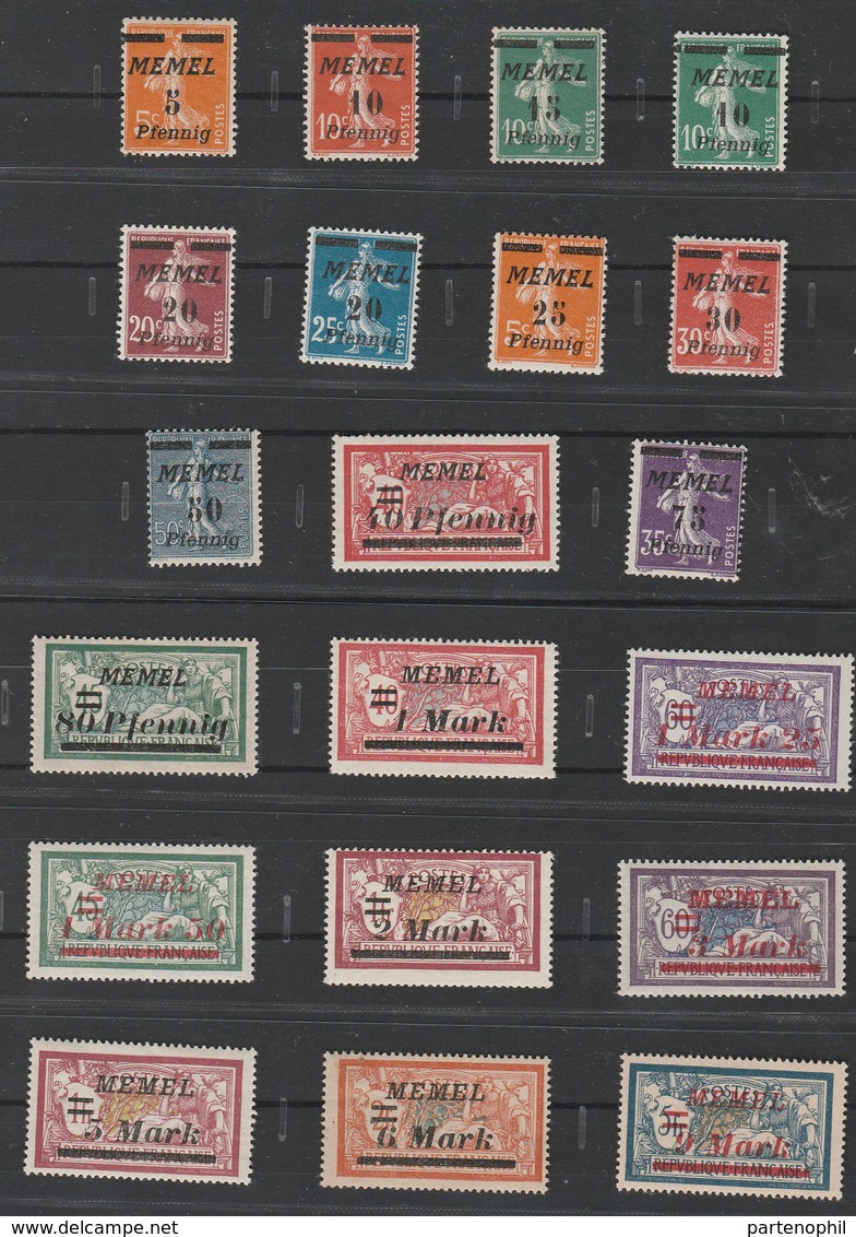 France Memel 1922 Overprint US. 45/64 - Oblitérés