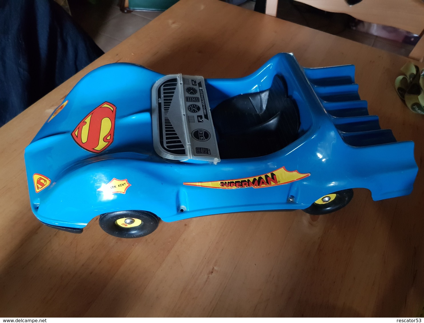 Très Rare Voiture Superman Pour Poupée 30cm Vintage - Superman