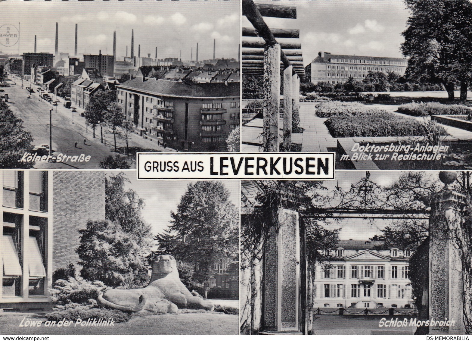 Leverkusen - Kolner Strasse , Poliklinik , Doktorsburg , Schloss Morsbroich - Leverkusen