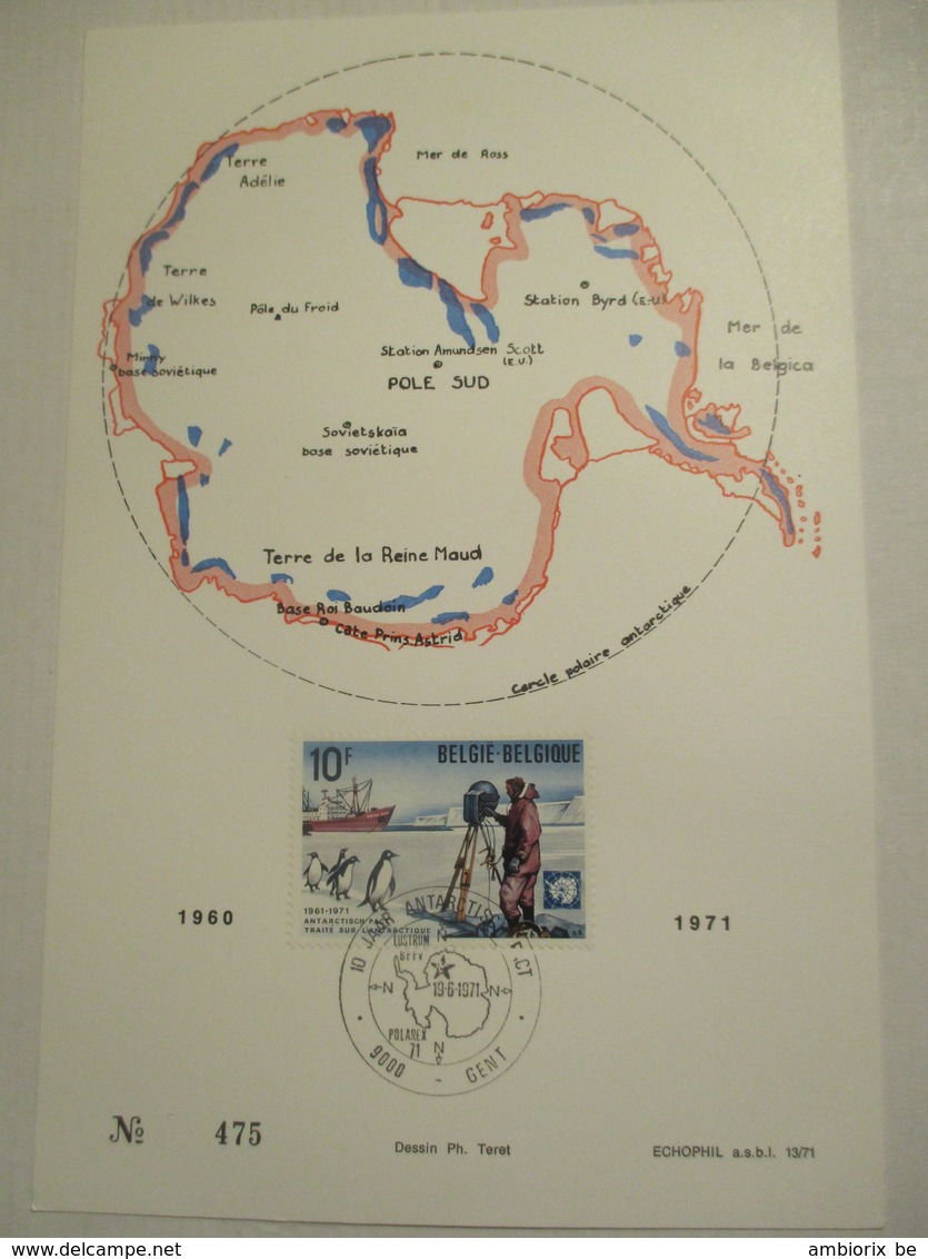 Carte Max Echophil 1589 Antarctique - 1971-1980