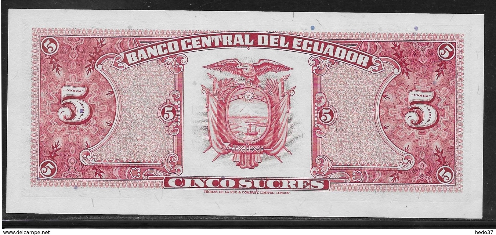 Equateur - 5 Sucres - Pick N°120A - SPL - Equateur