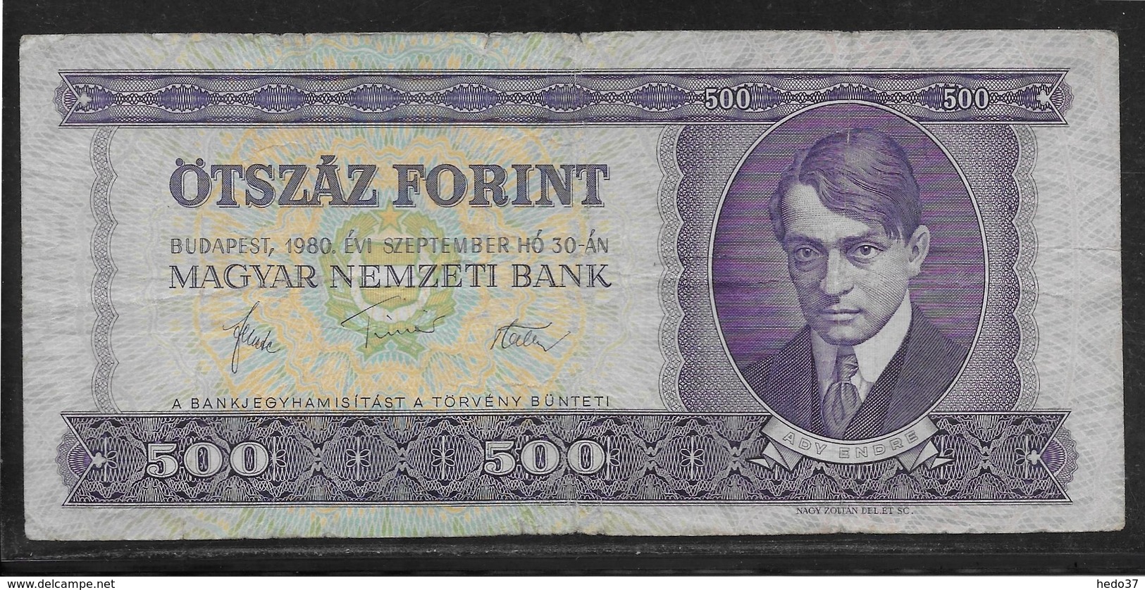 Hongrie - 500 Forint - Pick N°172c - TB - Hongarije