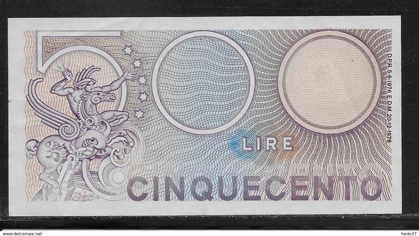 Italie - 500 Lire - Pick N°95 - SUP - 500 Lire