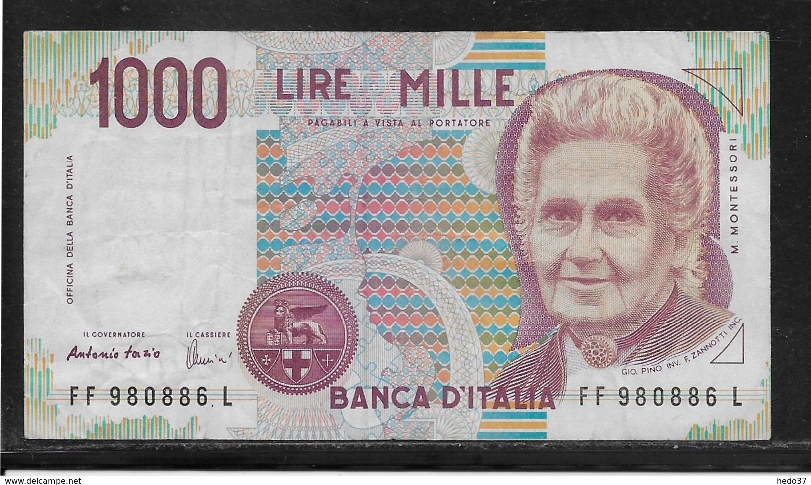 Italie - 1000 Lire - Pick N°114c - TB - 1000 Lire