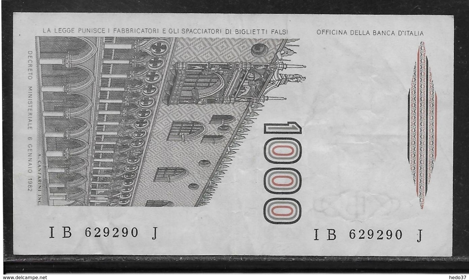 Italie - 1000 Lire - Pick N°109 - TB - 1000 Lire