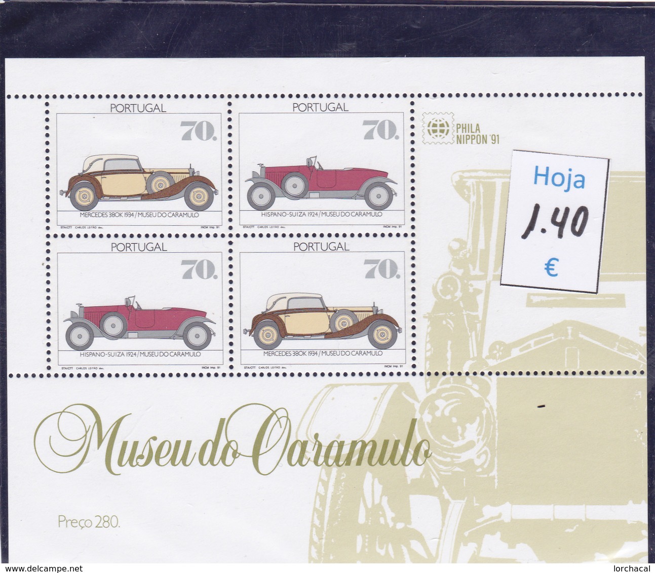 Portugal  -  Serie Completa Nueva**  Automobiles Coches    -  9/7823 - Other & Unclassified