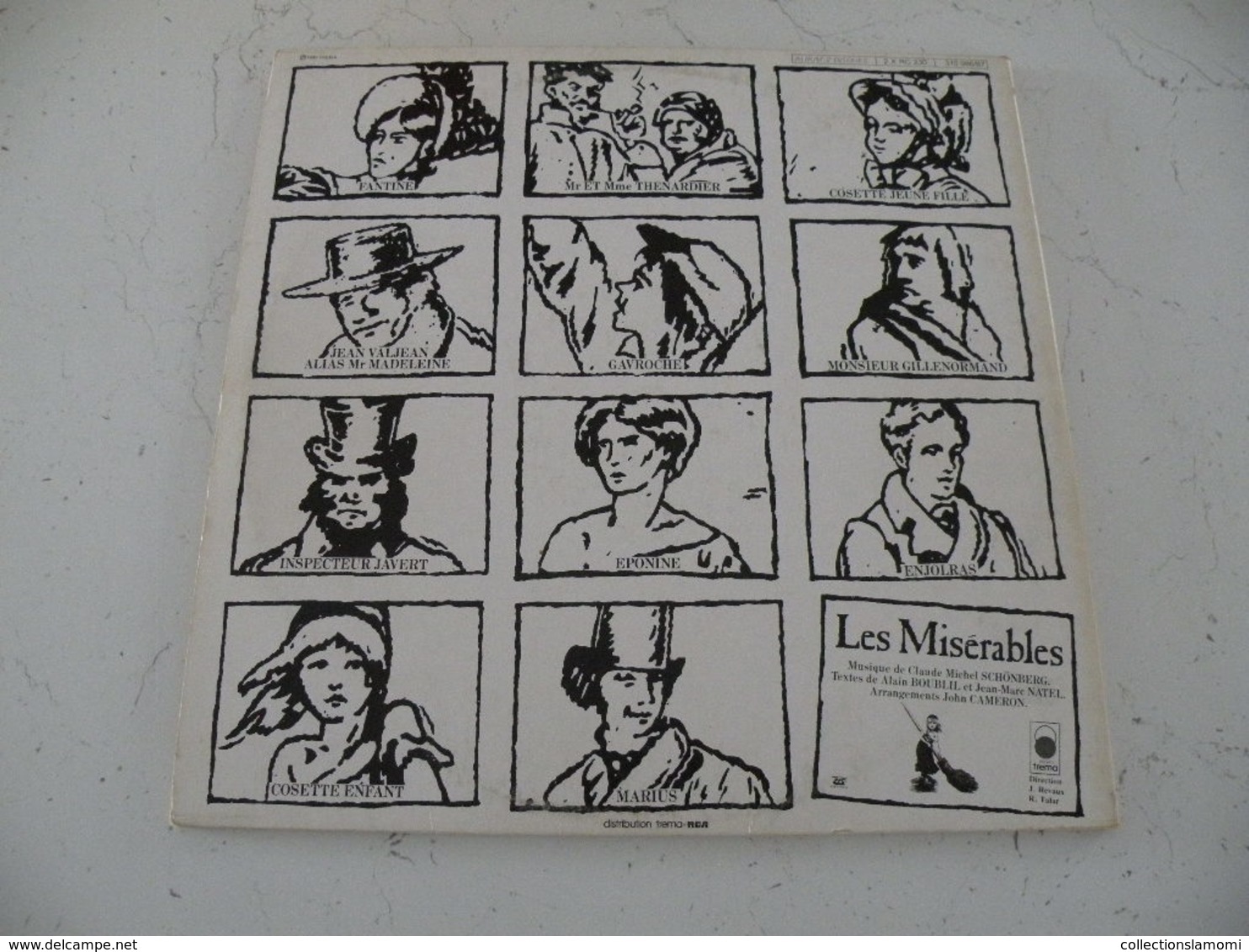 LES MISÉRABLES,Musique C M Schönberg,Texte A Boublil & JM Natel  1980 -  (Titres sur photos) - Vinyle Double album 33T