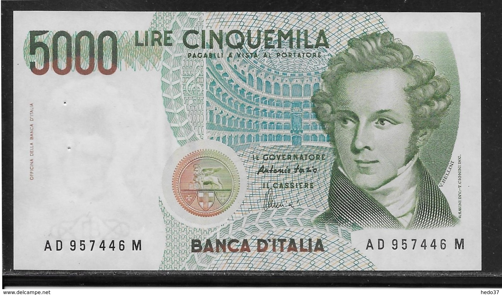 Italie - 5000 Lire - Pick N°111c - SUP - 5000 Lire