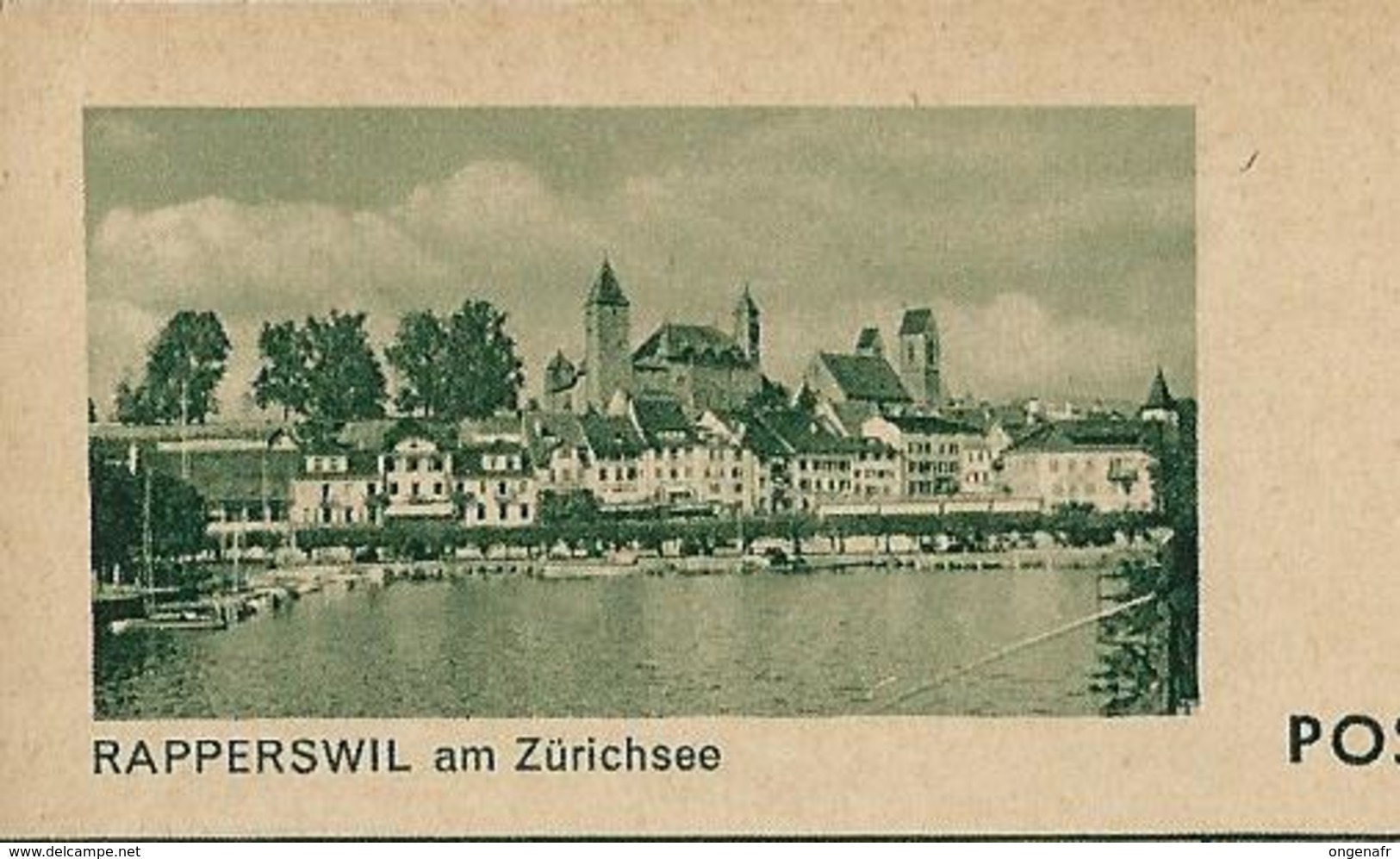 Carte Illustré Neuve N° 182 - 0295  RAPPERSWIL Am Zürichsee  (Zumstein 2009) - Entiers Postaux