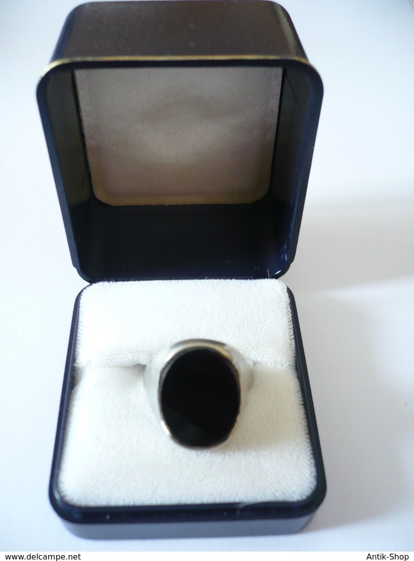 Herren-Ring Mit Onyx-Platte   (551) Preis Reduziert - Ringe