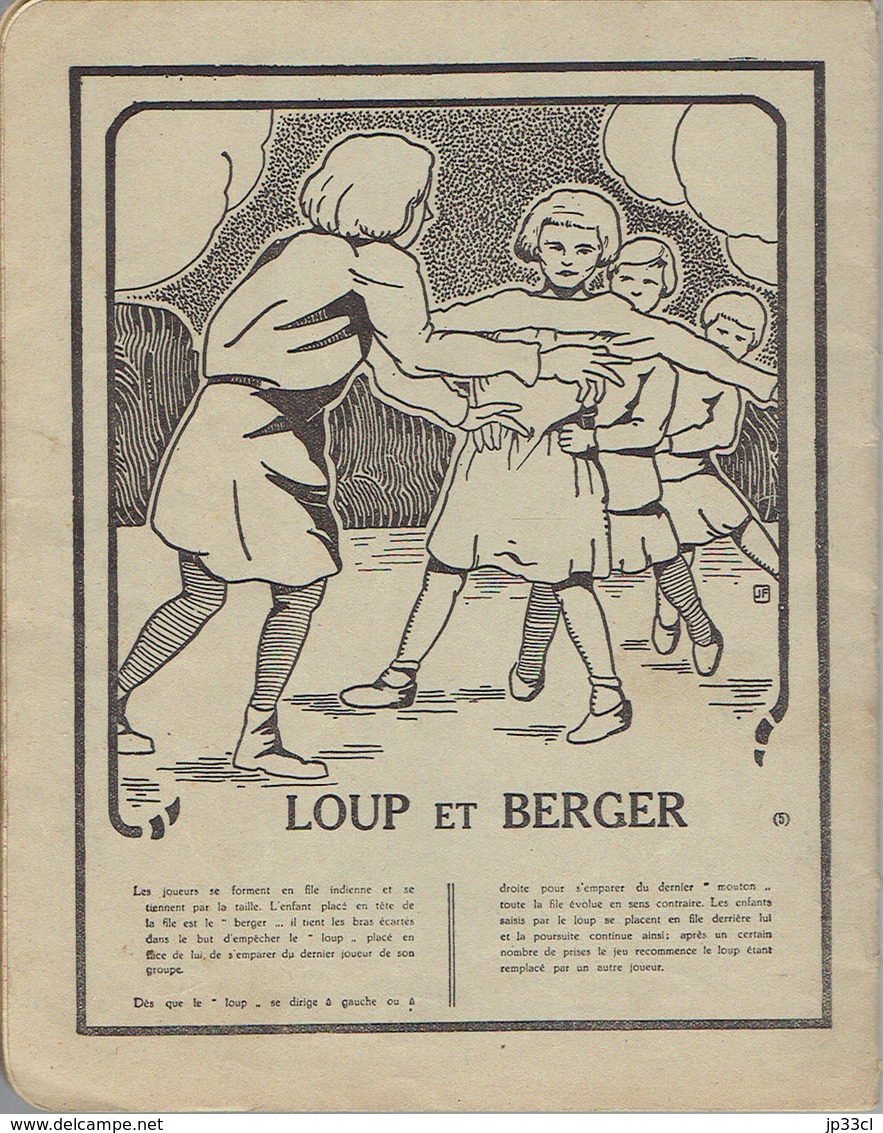 Loup Berger Cahier D'école Primaire "Les Beaux Jeux" (vers 1935) - Autres & Non Classés